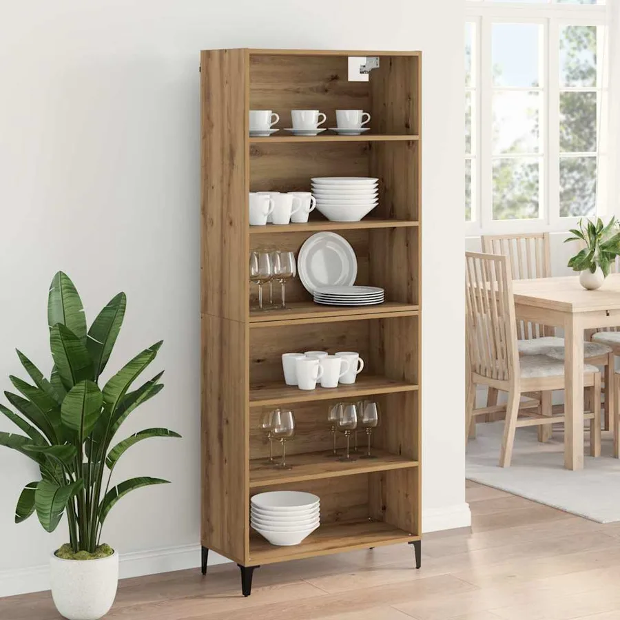 Haut Armoire Chêne artisanal 69,5 x 34 x 180 cm - 4