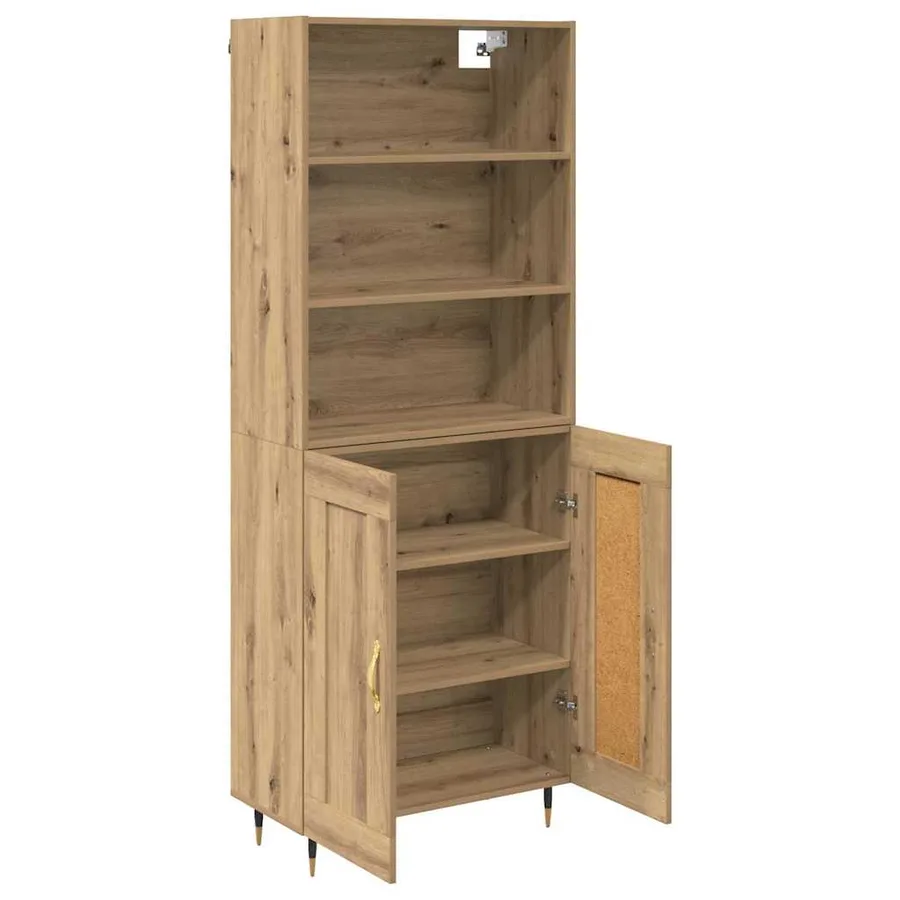 Haut Armoire Chêne artisanal 69,5 x 34 x 180 cm - 5