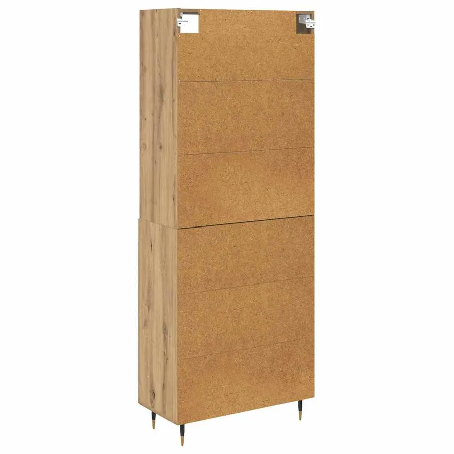 Haut Armoire Chêne artisanal 69,5 x 34 x 180 cm - 8