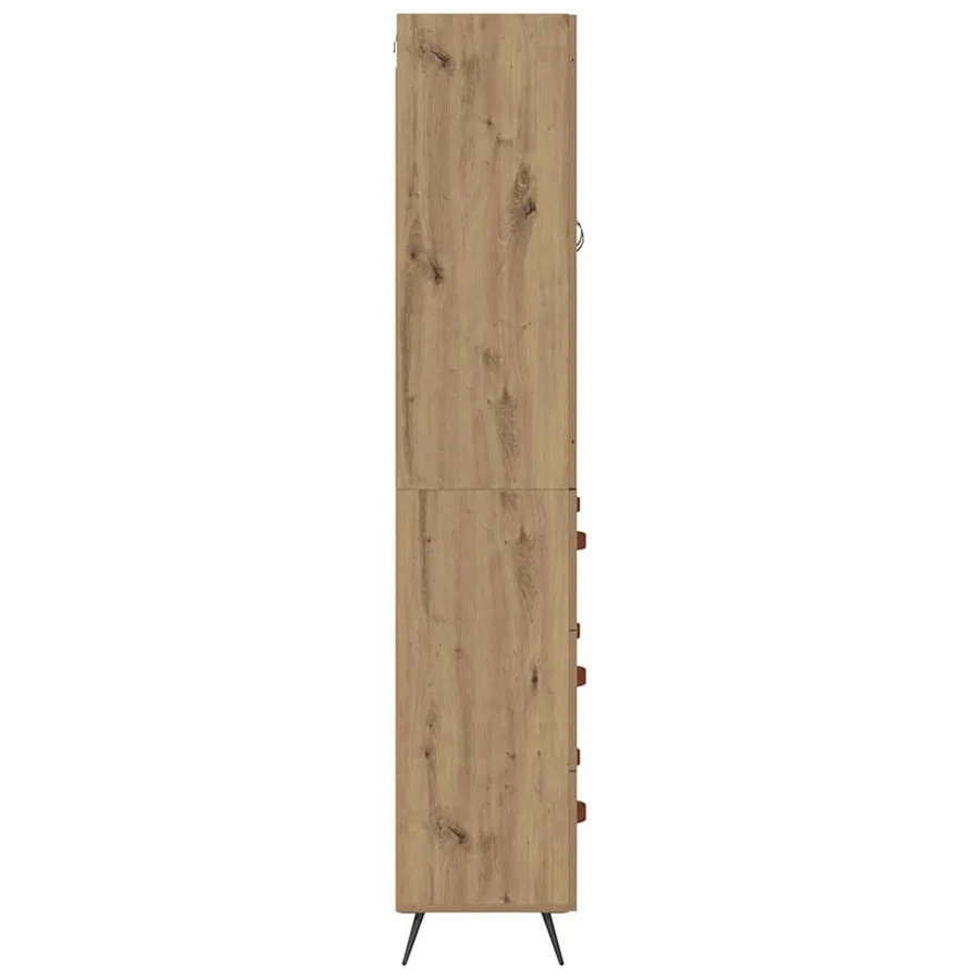 Haut Armoire Chêne artisanal 69,5 x 34 x 180 cm - 9