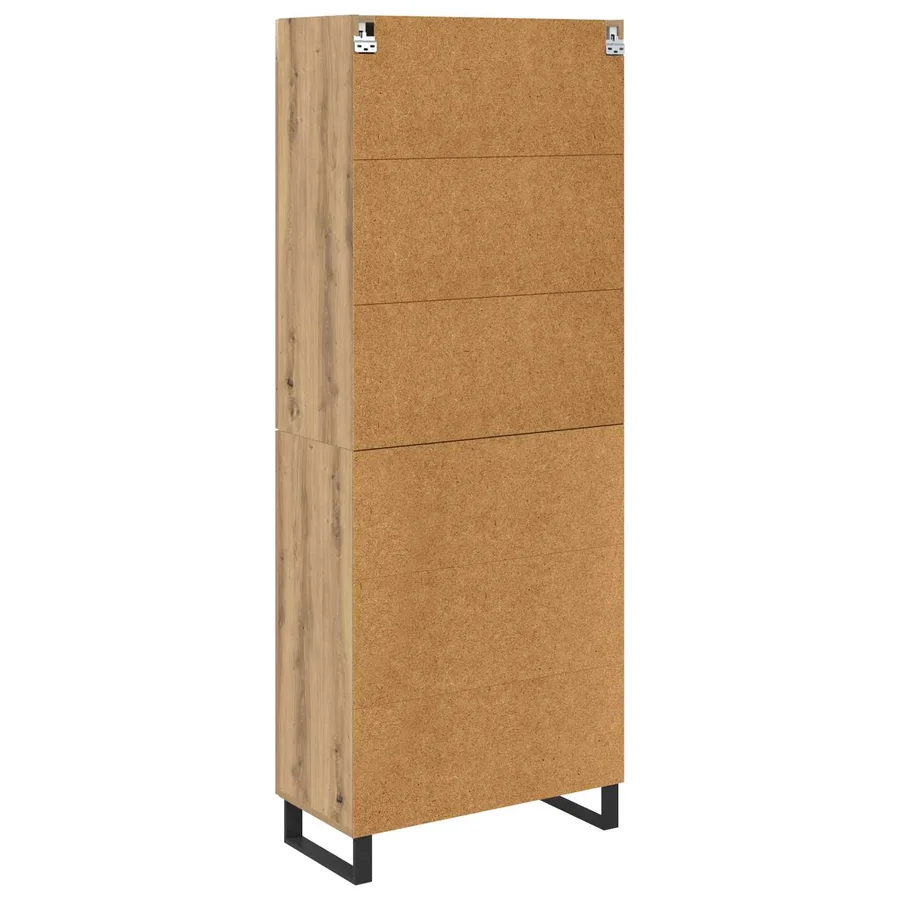 Haut Armoire 2 pcs Chêne artisanal 69,5 x 34 x 180 cm - 8