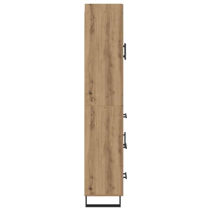 Haut Armoire 2 pcs Chêne artisanal 69,5 x 34 x 180 cm - 9