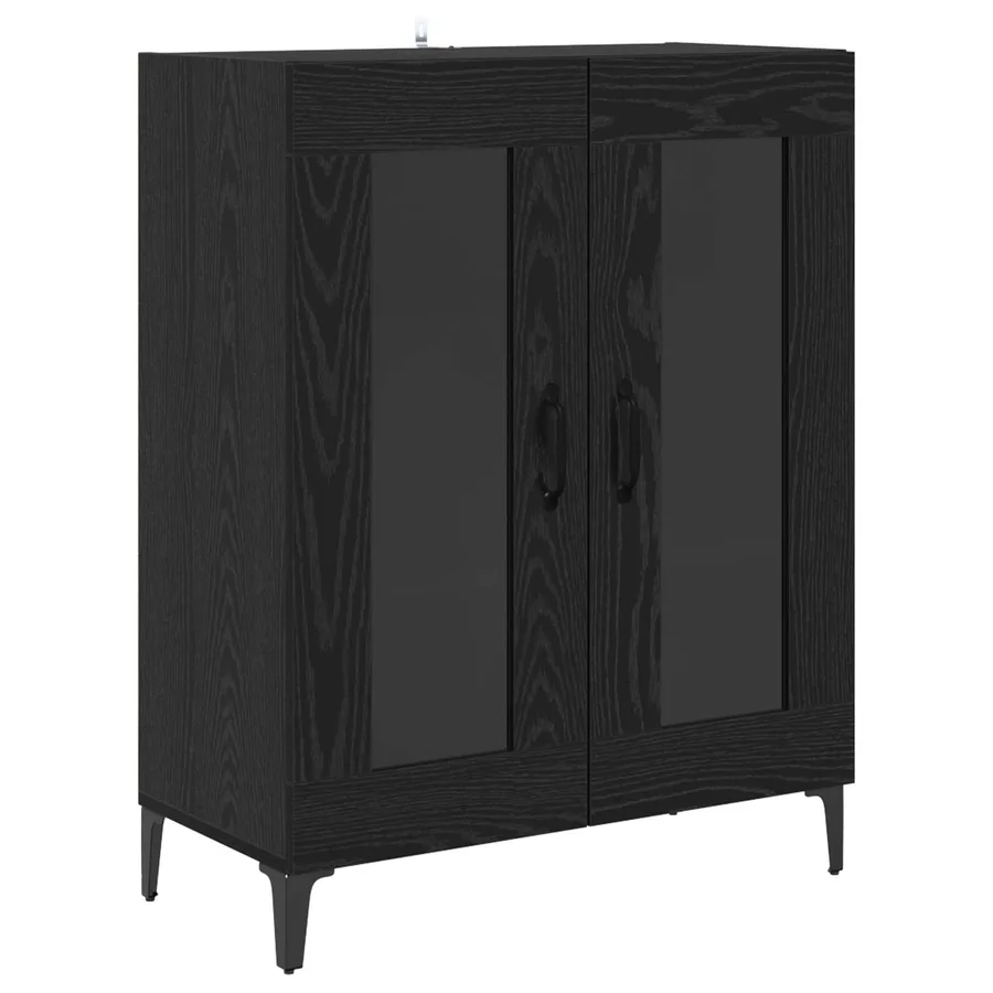 Haut Armoire Chêne noir 69,5 x 34 x 180 cm Bois d'ingénierie - 6