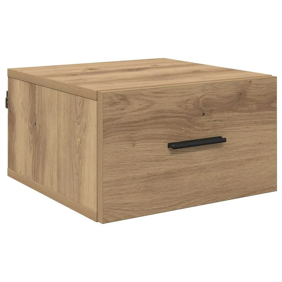 Cabinet de chevet 2 pc chêne artisanal 35 x 35 x 20 cm - 6