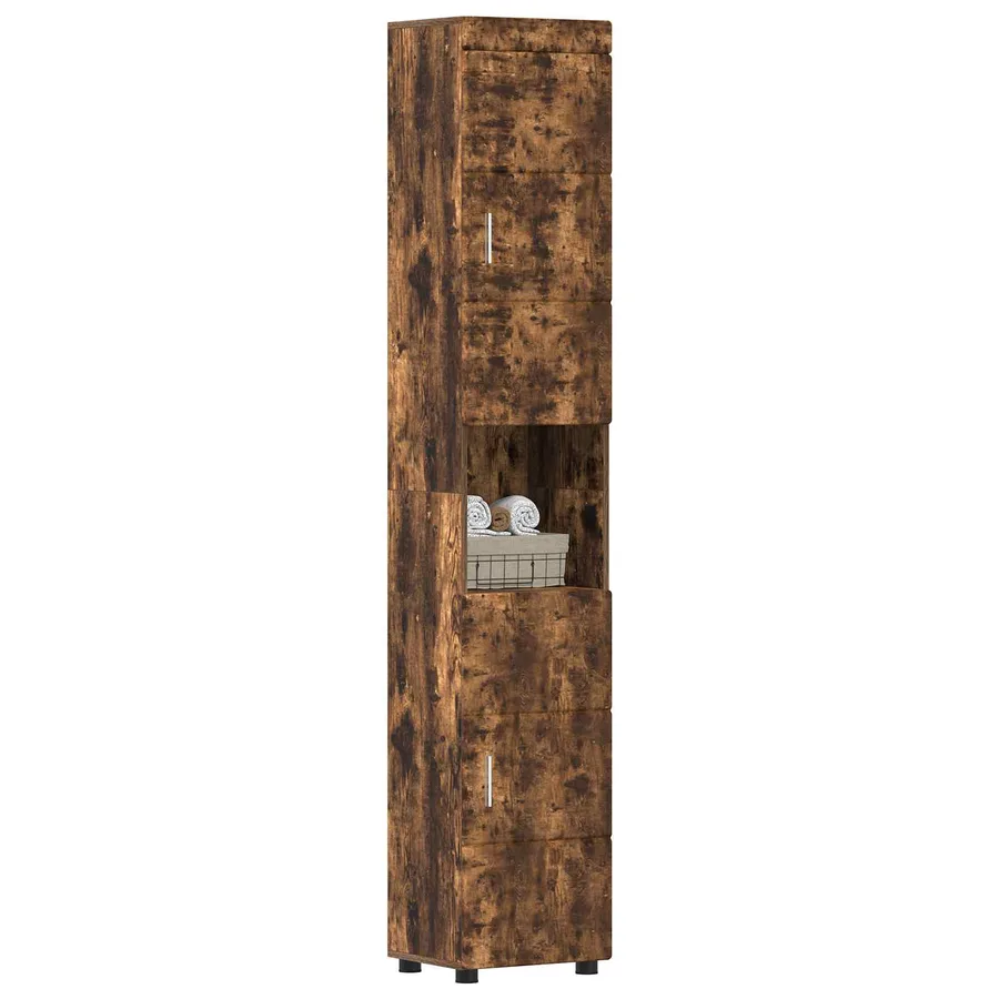 Ensemble d'armoire de salle de bain TULUM Chêne fumé - 3