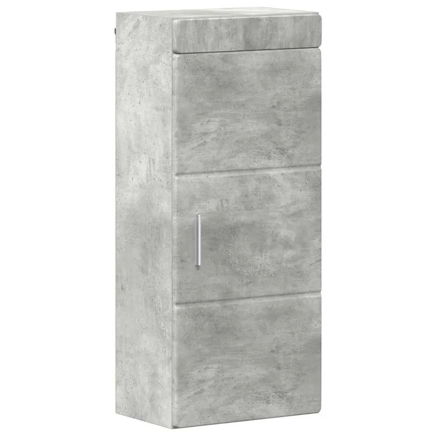 Ensemble de mobilier de salle de bain TULUM 4 pcs Gris béton - 6