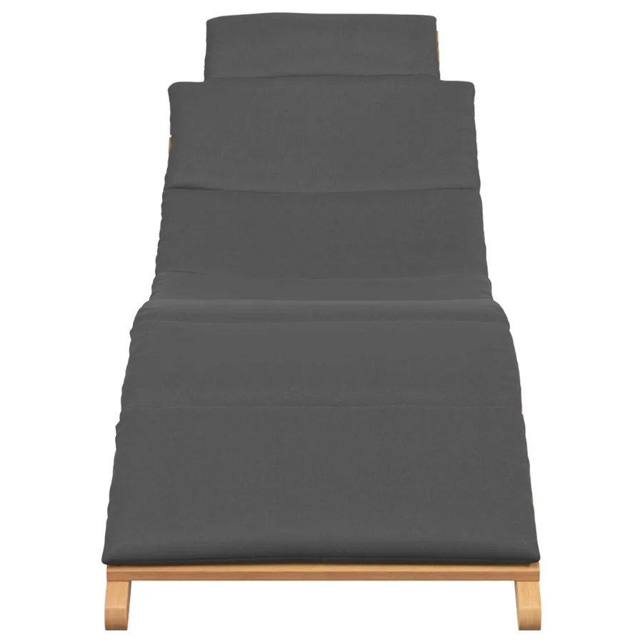 Transat de jardin Marron 198 x 55 x 58,5 cm Bois de teck massif - 4