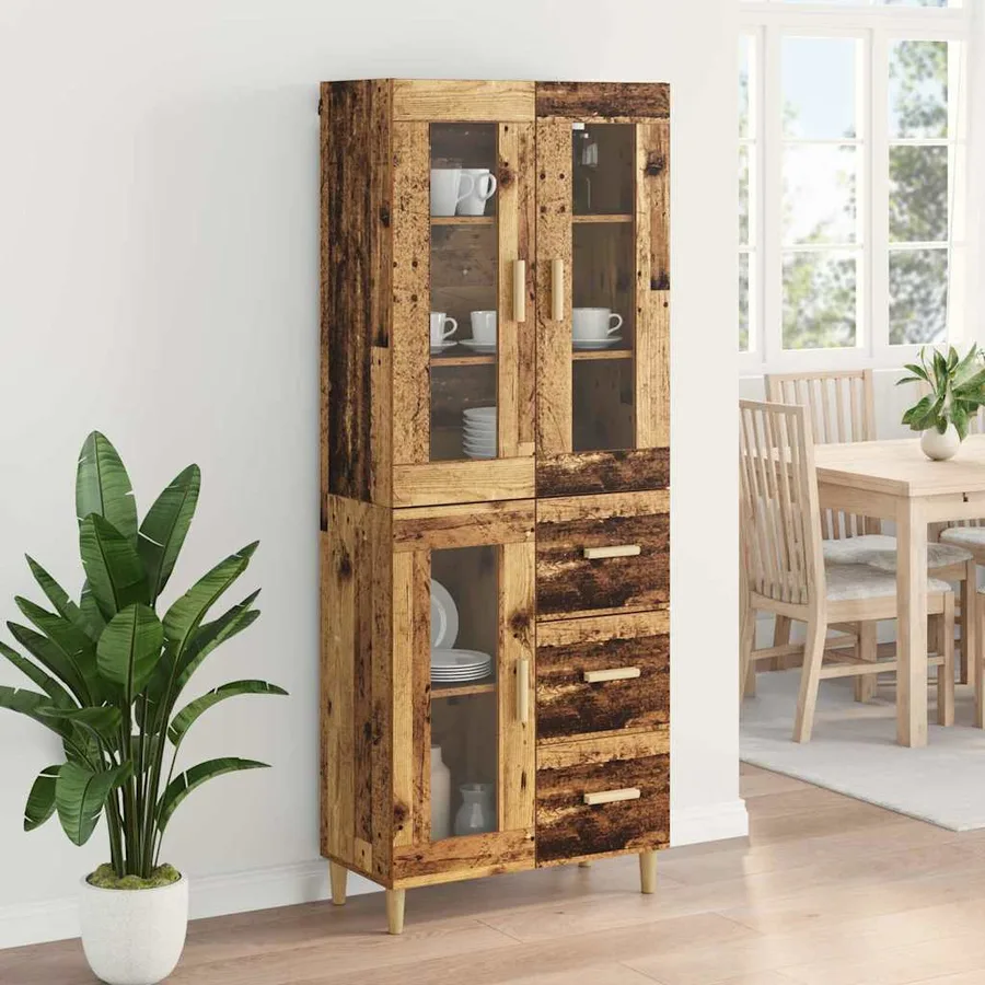 Haut Armoire Bois Ancien 69,5 x 34 x 180 cm Bois d'ingénierie - 4