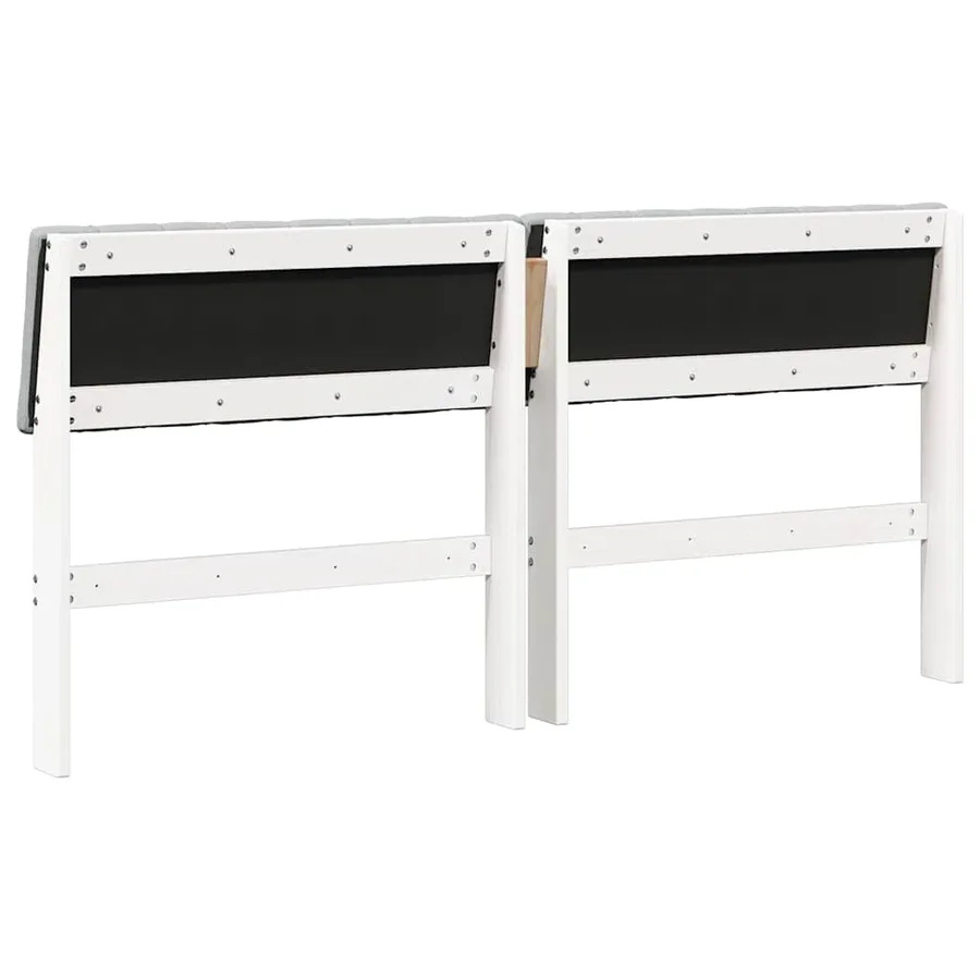 Tête de lit capitonnée Gris clair 150 cm Pin massif - 6