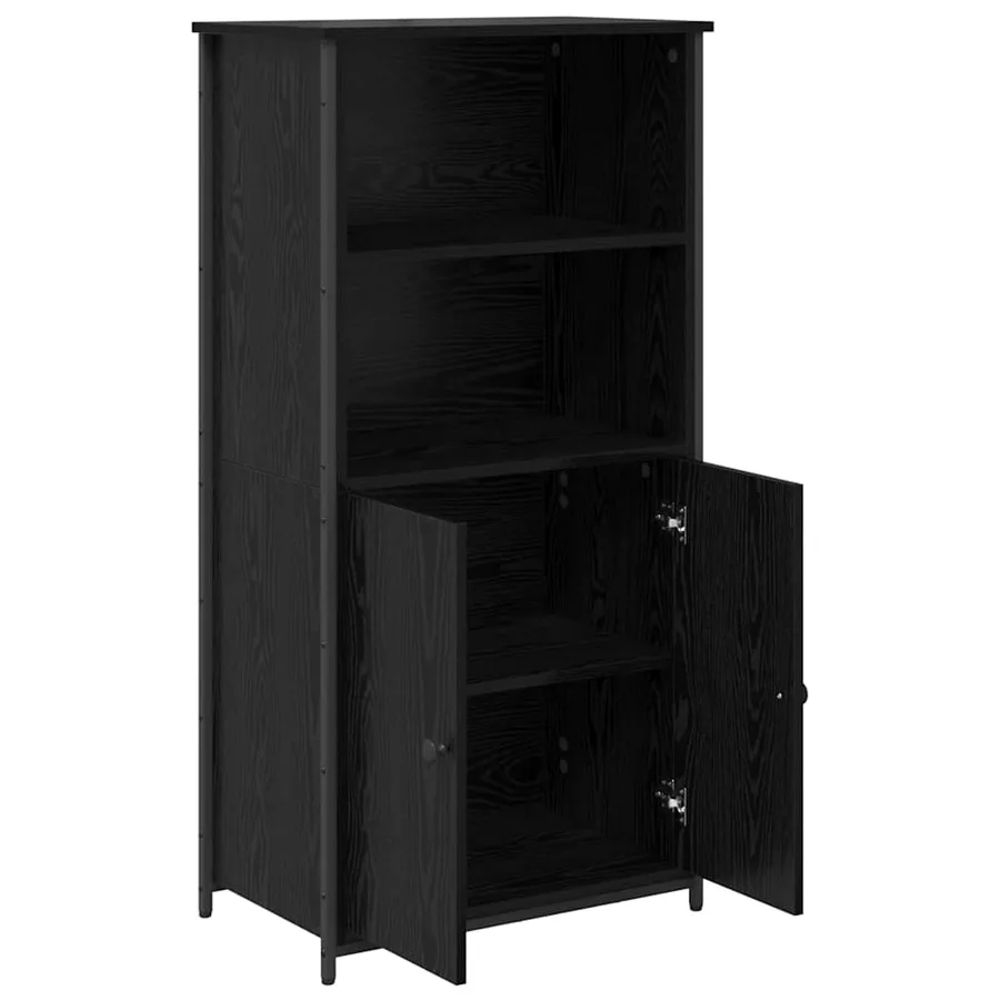 Haut Armoire Chêne noir 62 x 36 x 121,5 cm Bois d'ingénierie - 5