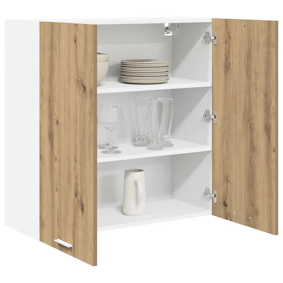Armoire suspendue avec stockage Chêne artisanal 80 x 31 x 80 cm - 3