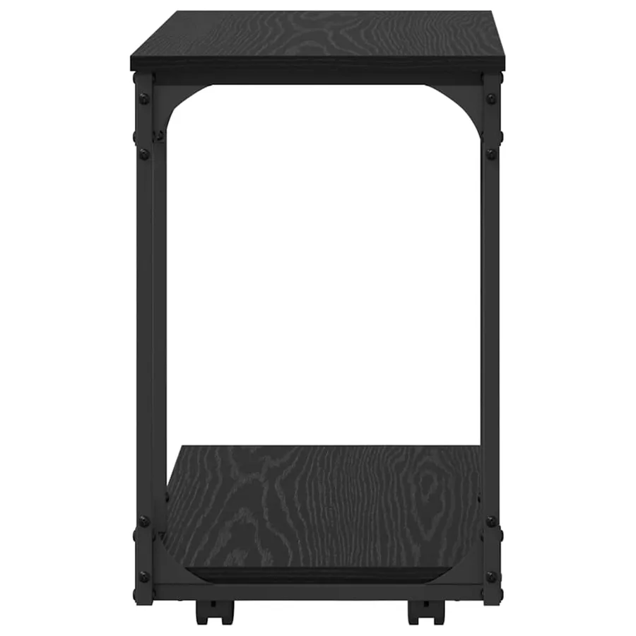 Table d'appoint Chêne noir 50 x 35 x 55,5 cm Bois d'ingénierie - 6