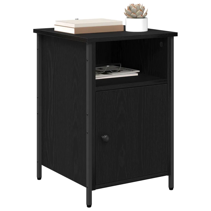 Cabinet de chevet 2 pcs Chêne noir 40 x 42 x 60 cm - 3