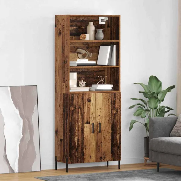 Haut Armoire Bois Ancien 69,5 x 32,5 x 180 cm Bois d'ingénierie