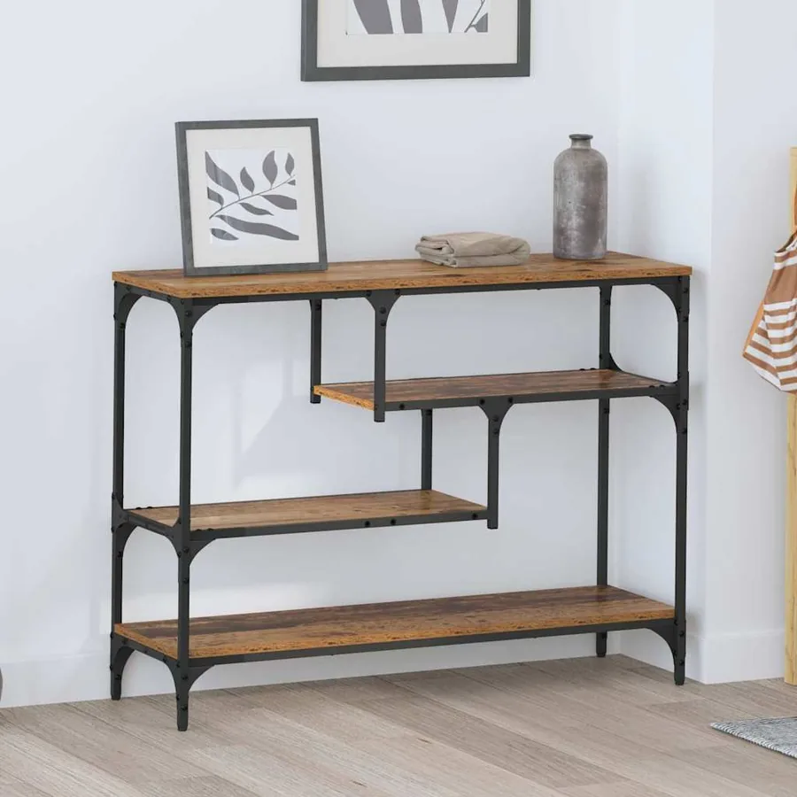 Table console Bois ancien 100 x 30 x 75 cm Bois d'ingénierie