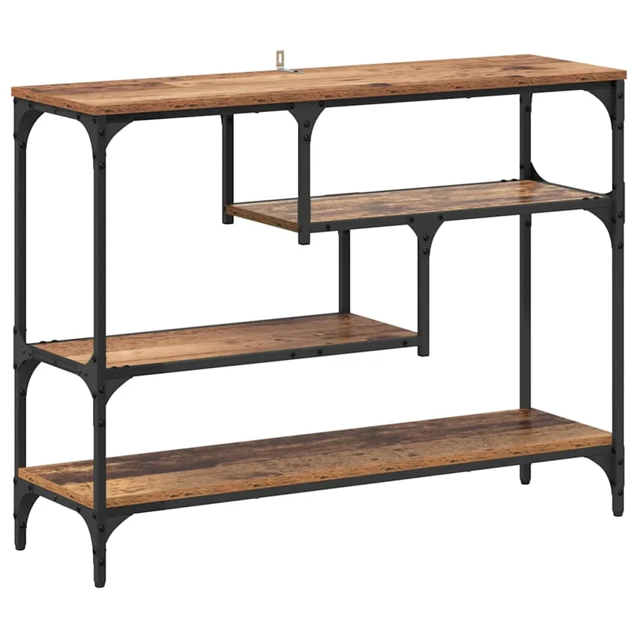 Table console Bois ancien 100 x 30 x 75 cm Bois d'ingénierie - 2