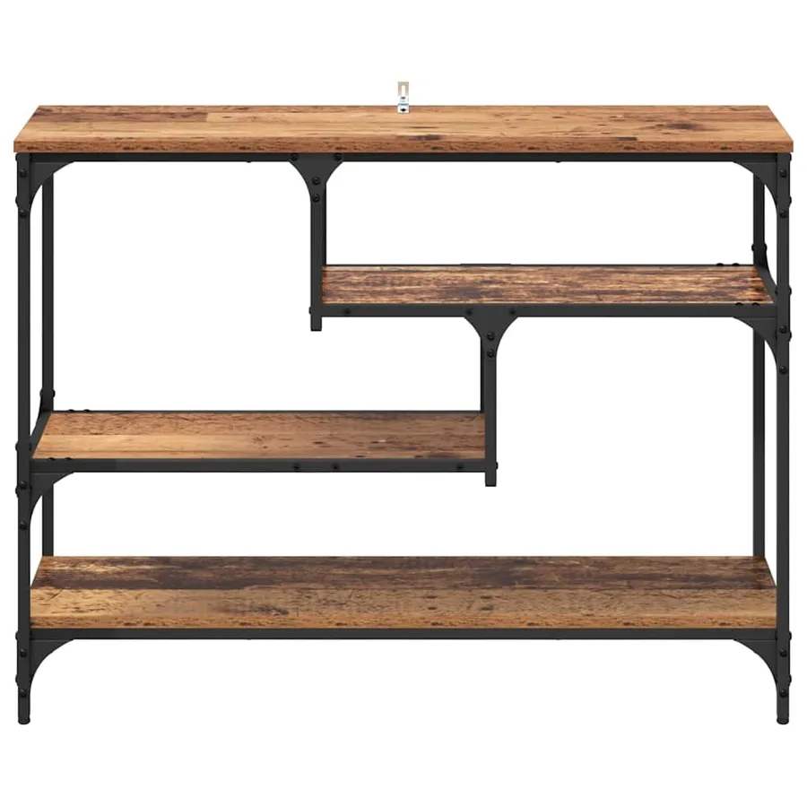 Table console Bois ancien 100 x 30 x 75 cm Bois d'ingénierie - 5