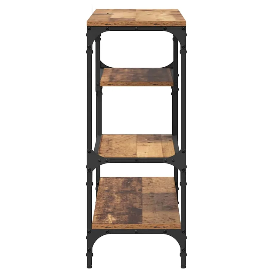 Table console Bois ancien 100 x 30 x 75 cm Bois d'ingénierie - 6