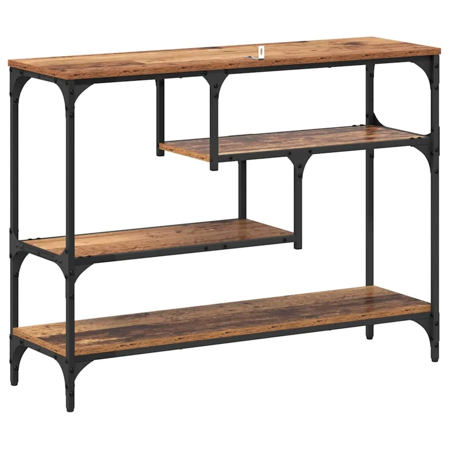 Table console Bois ancien 100 x 30 x 75 cm Bois d'ingénierie - 7