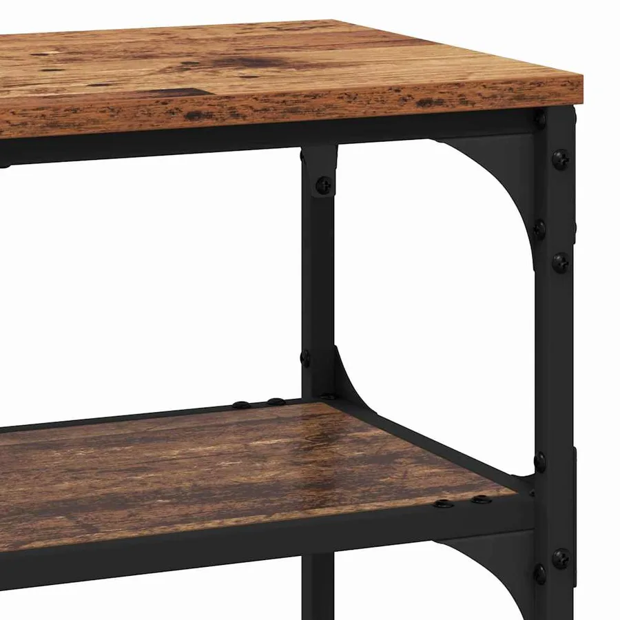 Table console Bois ancien 100 x 30 x 75 cm Bois d'ingénierie - 9