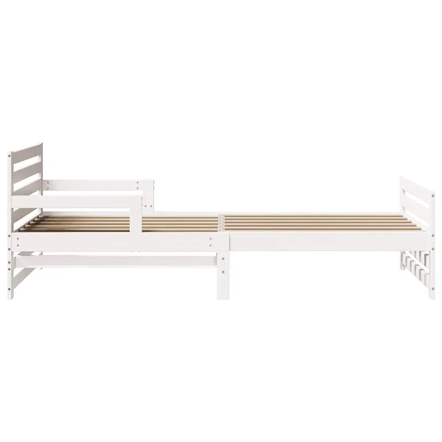 Cadre de lit Blanc 80 x 200 cm Bois d'ingénierie - 6