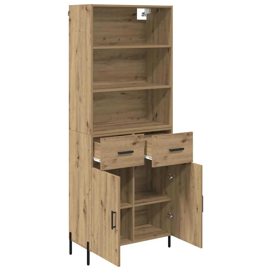 Haut Armoire Chêne artisanal 69,5 x 32,5 x 180 cm - 5