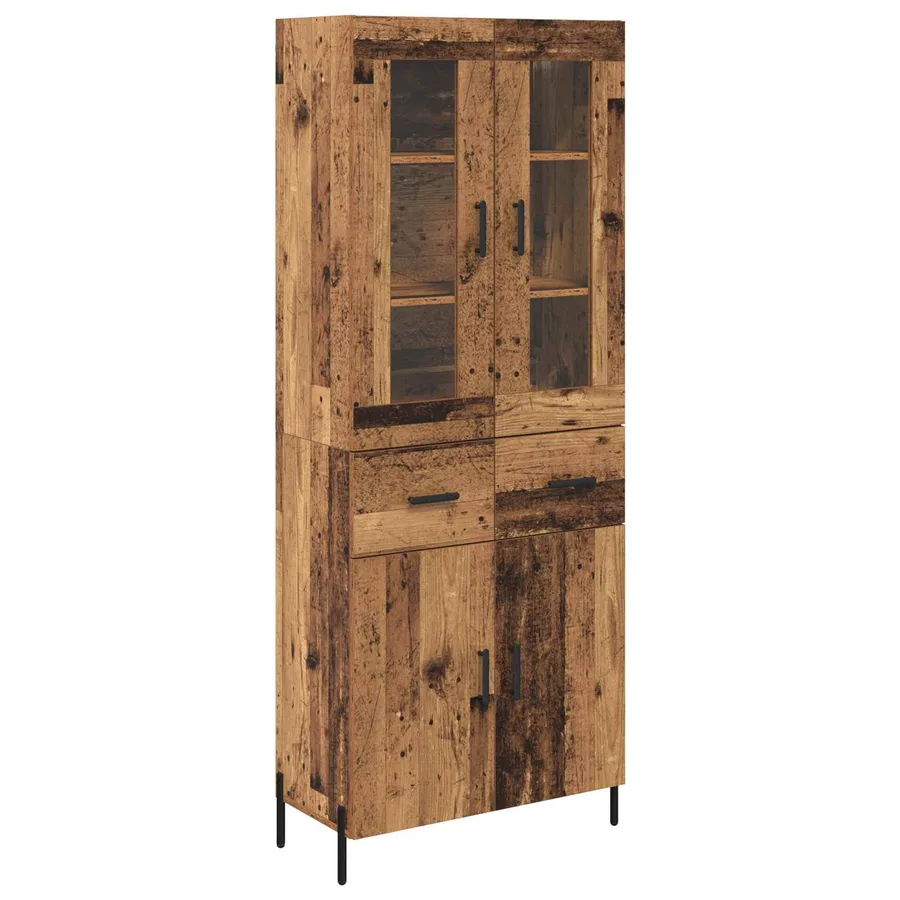 Haut Armoire Bois Ancien 69,5 x 34 x 180 cm Bois d'ingénierie - 2