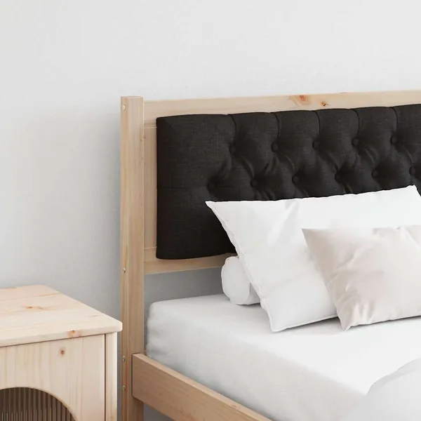 Tête de lit Autre Marron et noir 180 cm Bois massif en pin