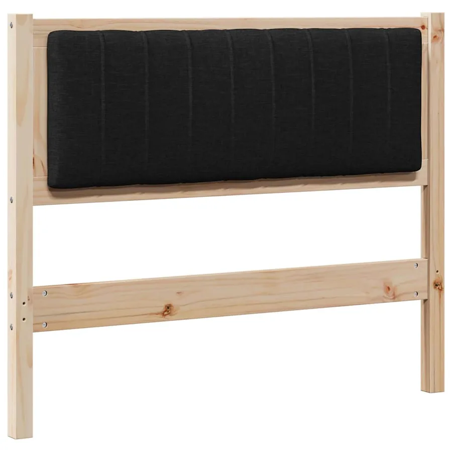 Tête de lit capitonnée Marron 100 cm Pin massif - 2