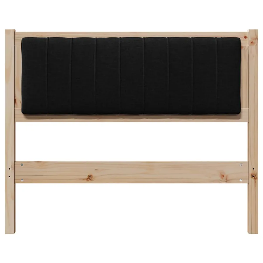 Tête de lit capitonnée Marron 100 cm Pin massif - 4