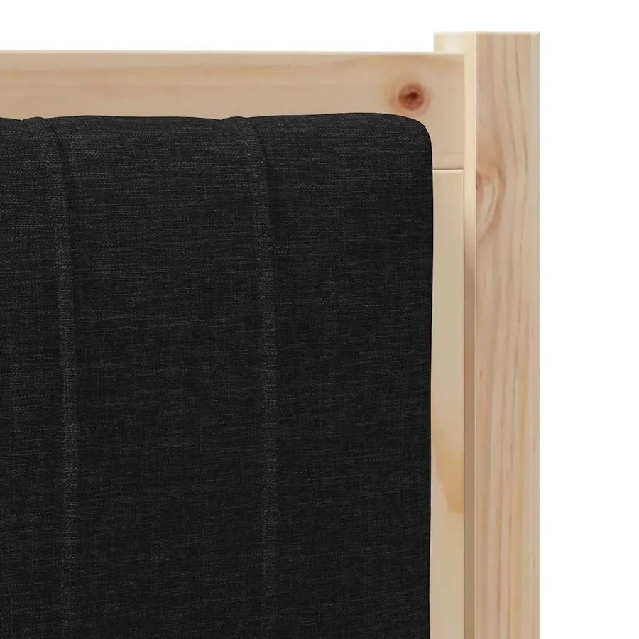 Tête de lit capitonnée Marron 100 cm Pin massif - 7
