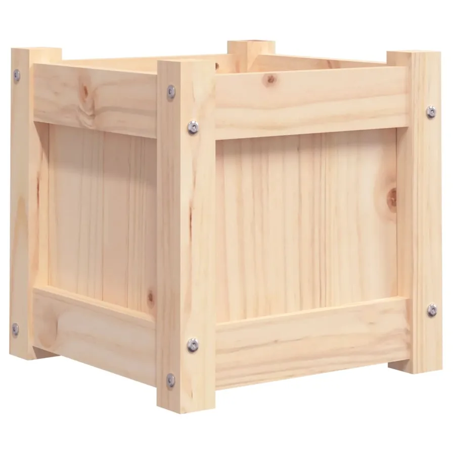 Jardinières 2 pcs bois de pin massif - 8