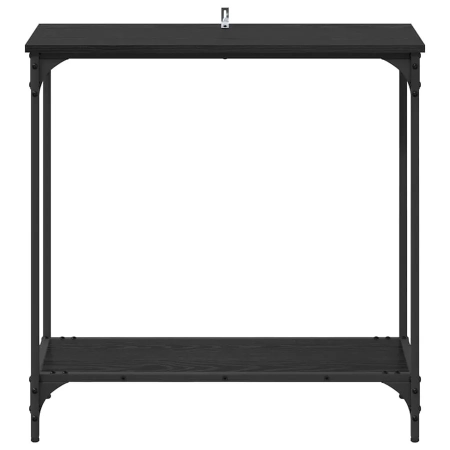 Table console Chêne noir 75 x 30.5 x 75 cm Bois d'ingénierie - 5