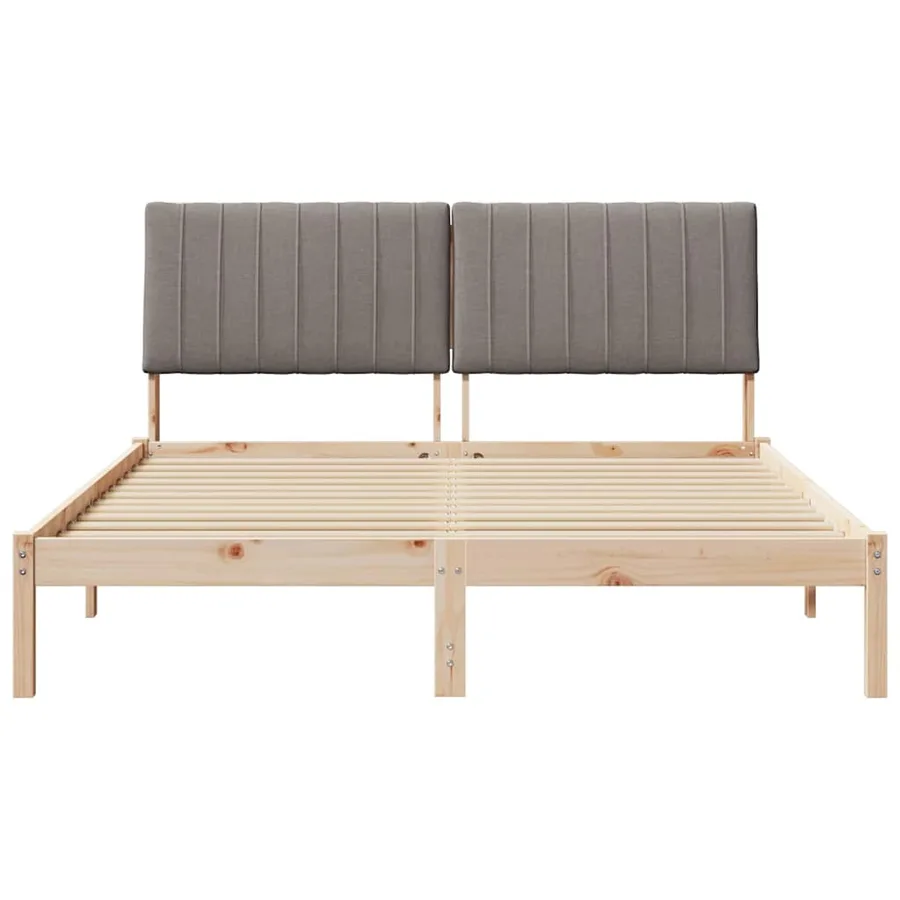 Cadre de lit avec tête de lit Marron 160 x 200 cm Pin massif - 5