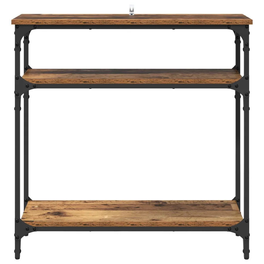 Table console Bois Ancien 75 x 29 x 75 cm Bois d'ingénierie - 5