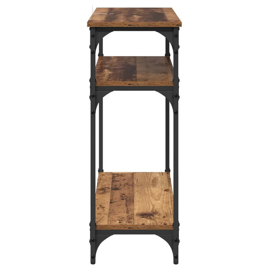 Table console Bois Ancien 75 x 29 x 75 cm Bois d'ingénierie - 6