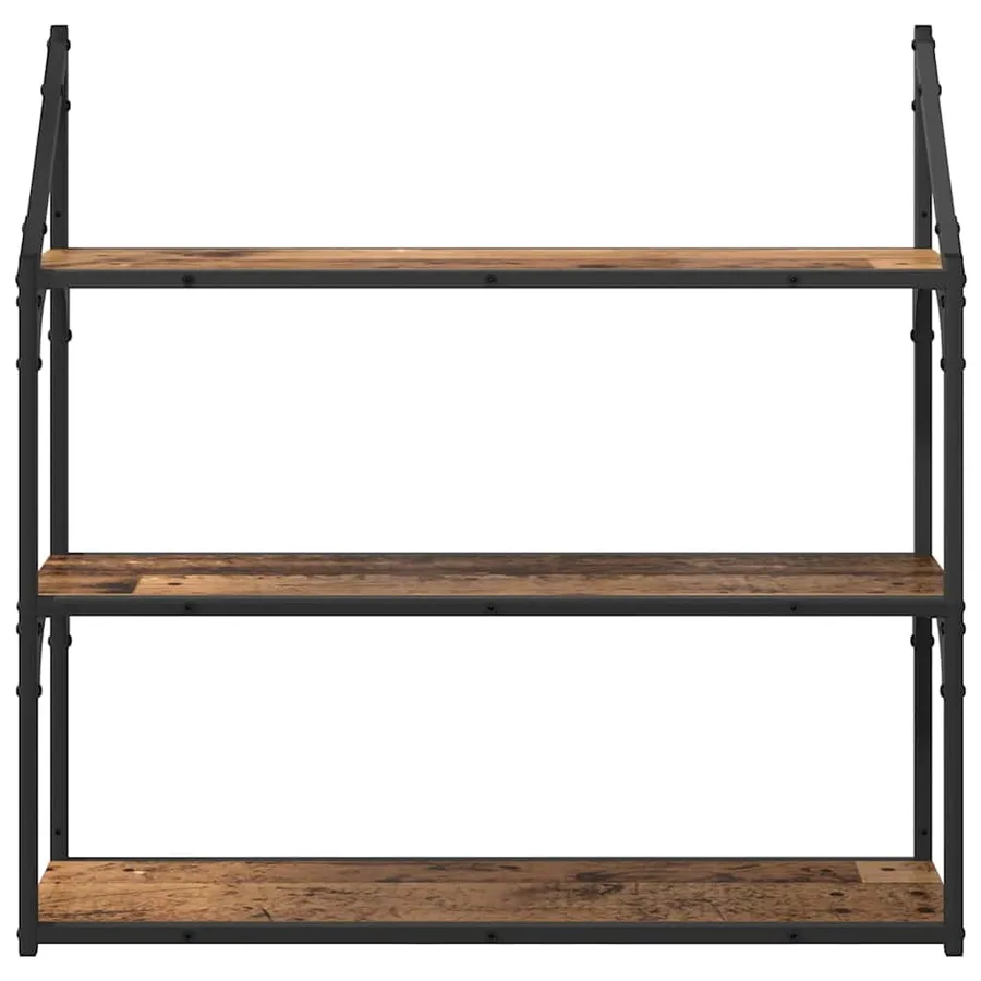 Étagère Murale Bois Ancien 80 x 21 x 78,5 cm Bois d'ingénierie - 5