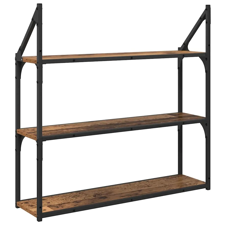 Étagère Murale Bois Ancien 80 x 21 x 78,5 cm Bois d'ingénierie - 7