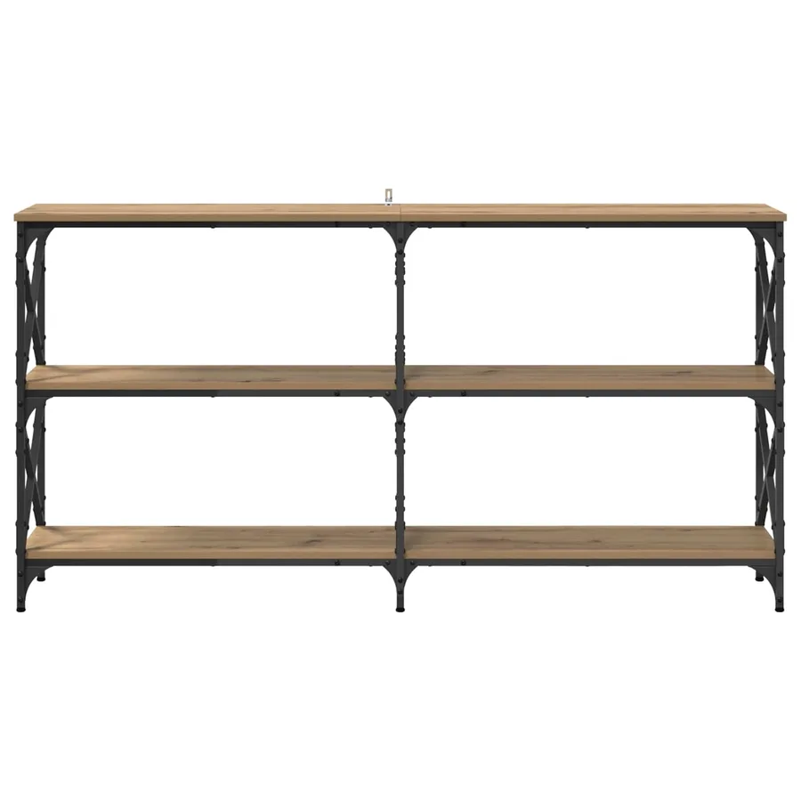 Table console Chêne artisanal 156 x 28 x 80,5 cm - 5