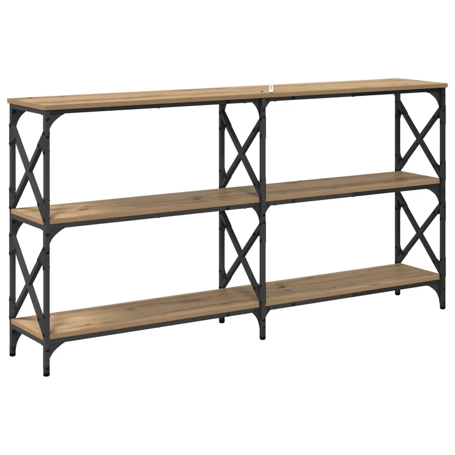 Table console Chêne artisanal 156 x 28 x 80,5 cm - 7