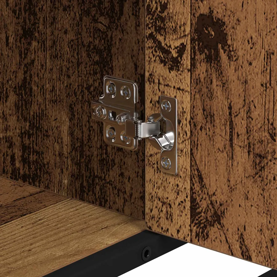 Cabinet de salle de bain avec porte Bois Ancien 80 x 33 x 60 cm - 8
