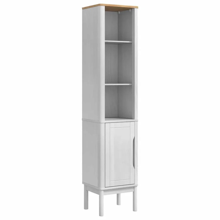 Meuble de salle de bain haut FLORO Blanc 35 x 30 x 160 cm - 2