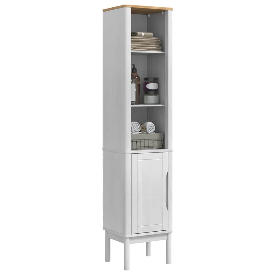 Meuble de salle de bain haut FLORO Blanc 35 x 30 x 160 cm - 3