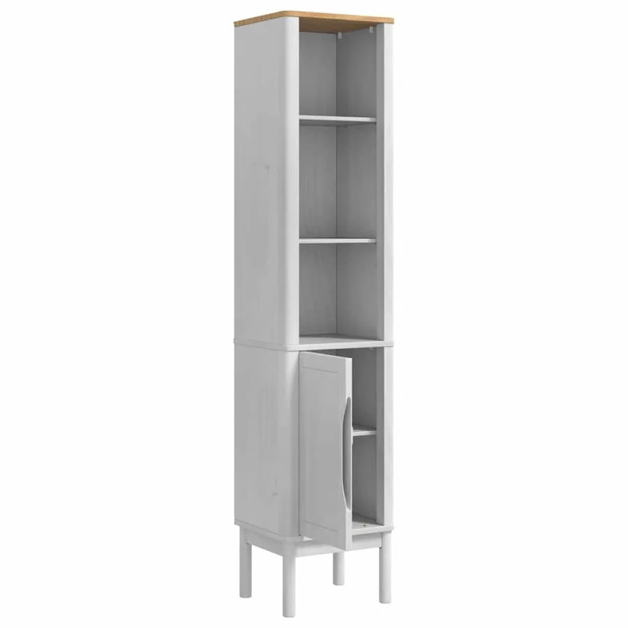 Meuble de salle de bain haut FLORO Blanc 35 x 30 x 160 cm - 5
