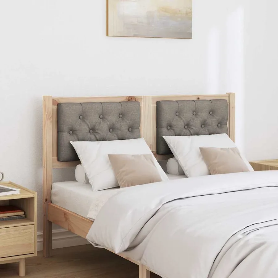 Tête de lit Autre Marron et taupe 120 cm Bois massif en pin - 3