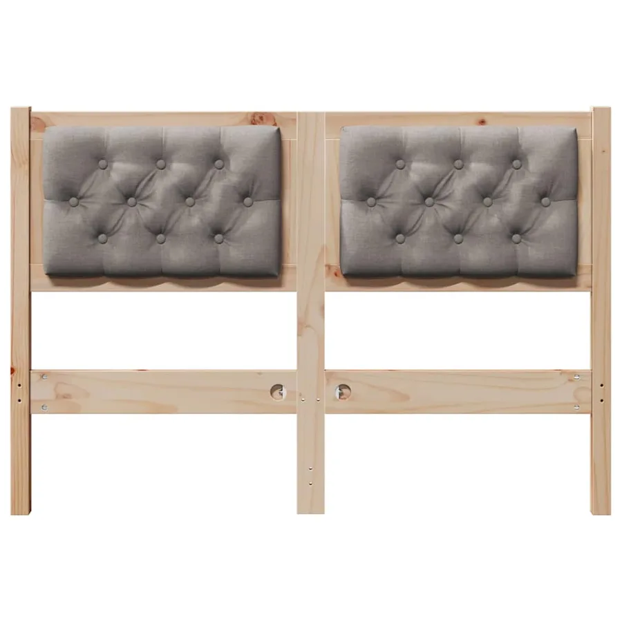 Tête de lit Autre Marron et taupe 120 cm Bois massif en pin - 4