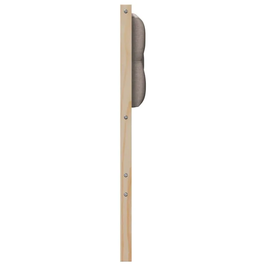 Tête de lit Autre Marron et taupe 120 cm Bois massif en pin - 5