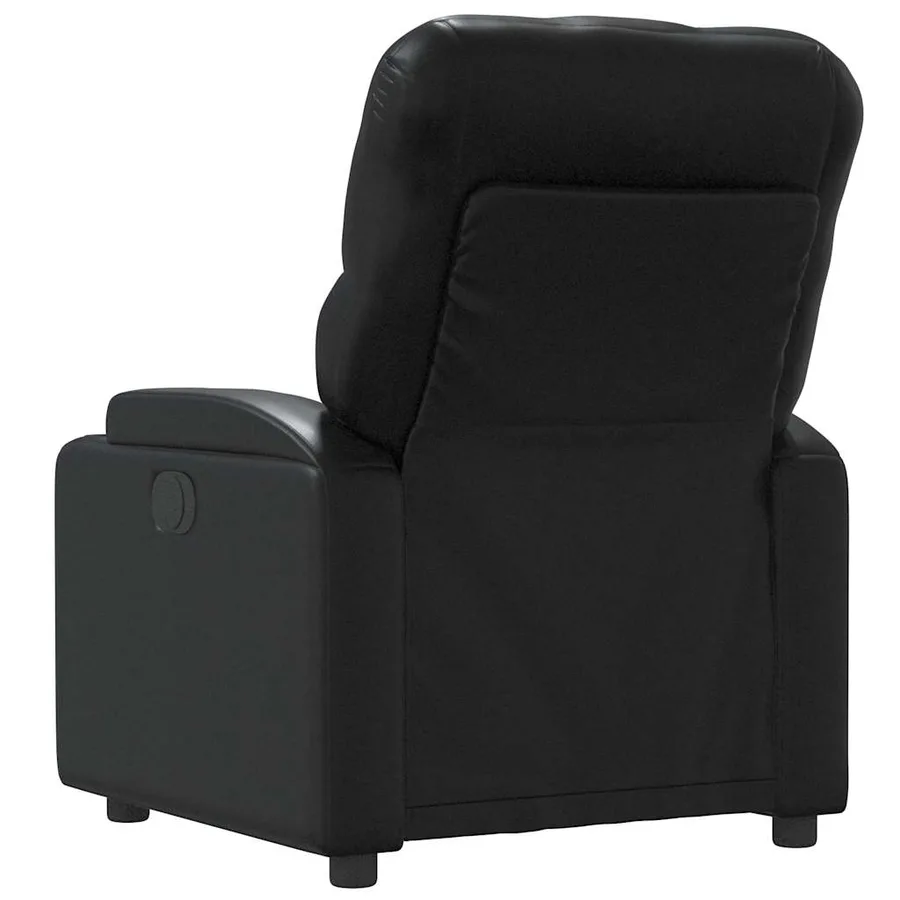 Fauteuil de massage inclinable Noir Similicuir - 7