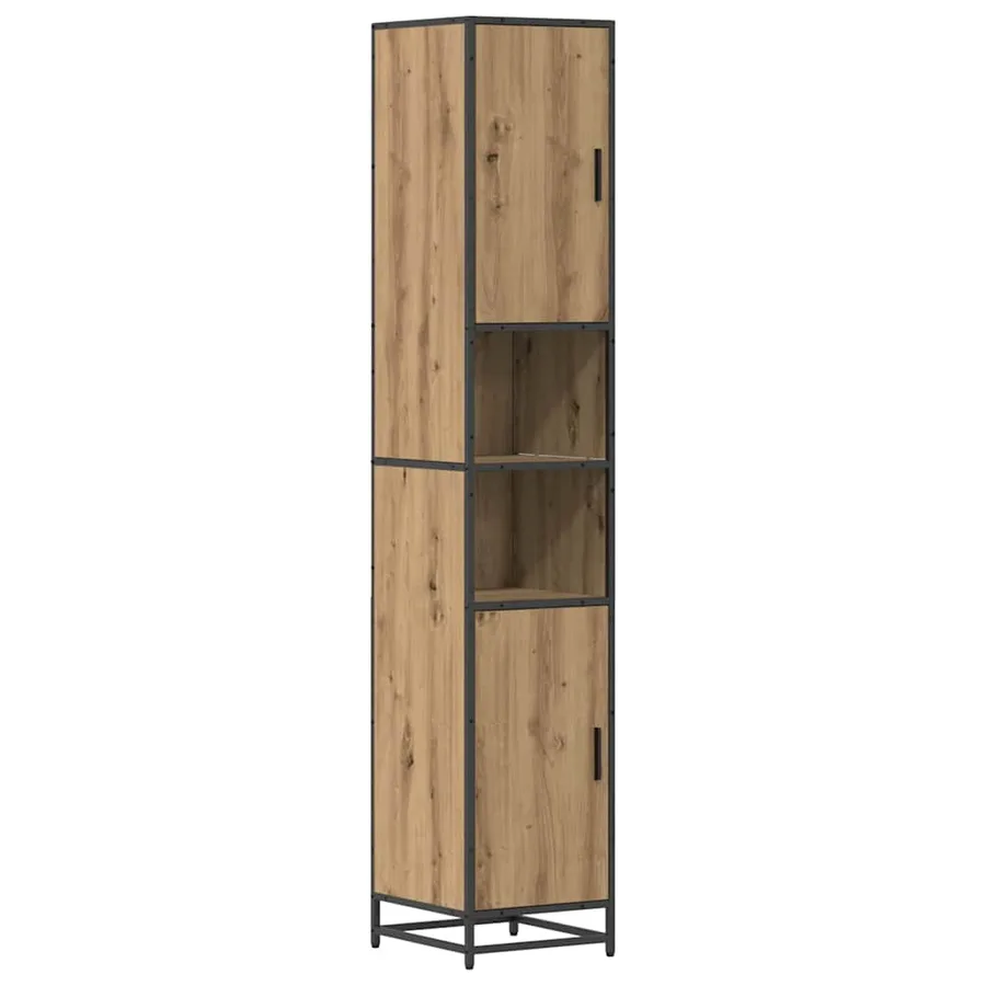 Ensemble de mobilier de salle de bain Chêne artisanal - 2