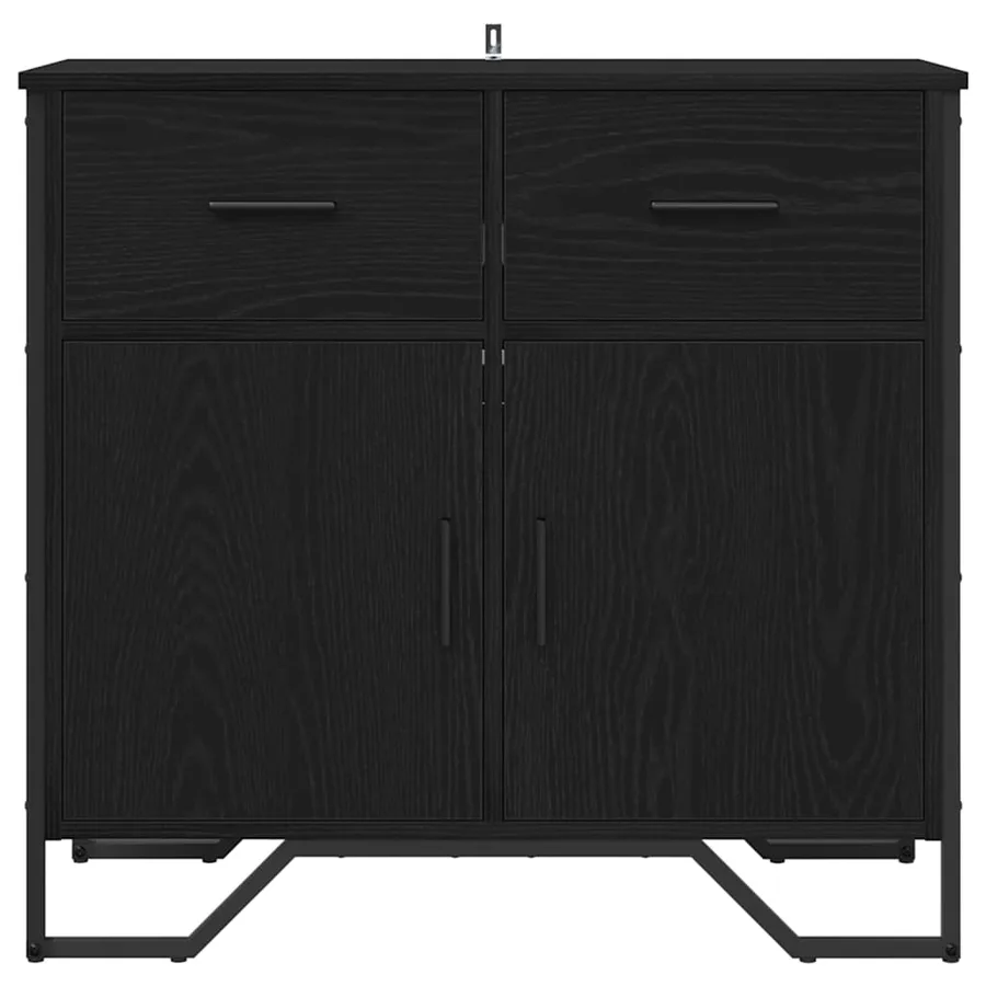 Buffet avec tiroir Chêne noir 79,5 x 35,5 x 74,5 cm - 6